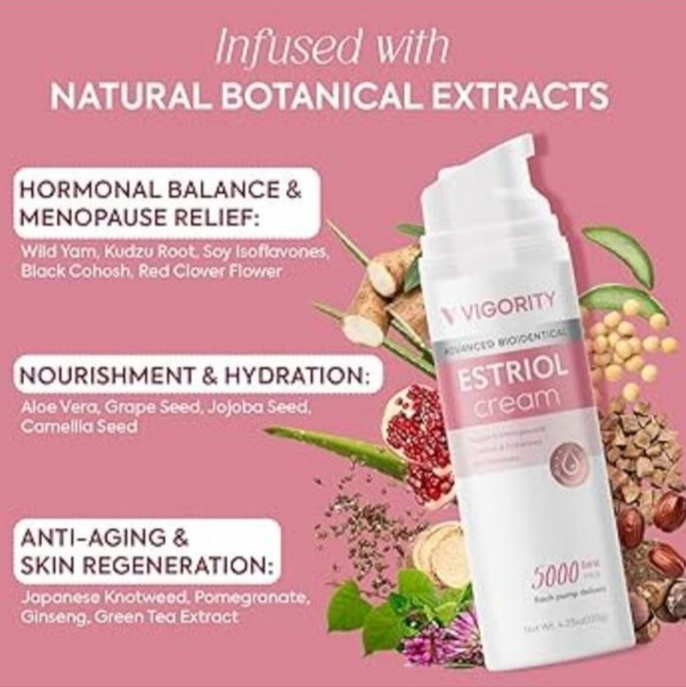 Estriol Face Cream/Menopausal support skin